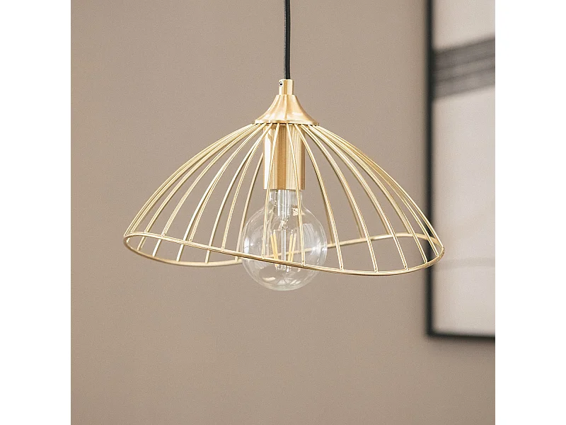 Lámpara Colgante Metal Kibanda Alfarb Dorado