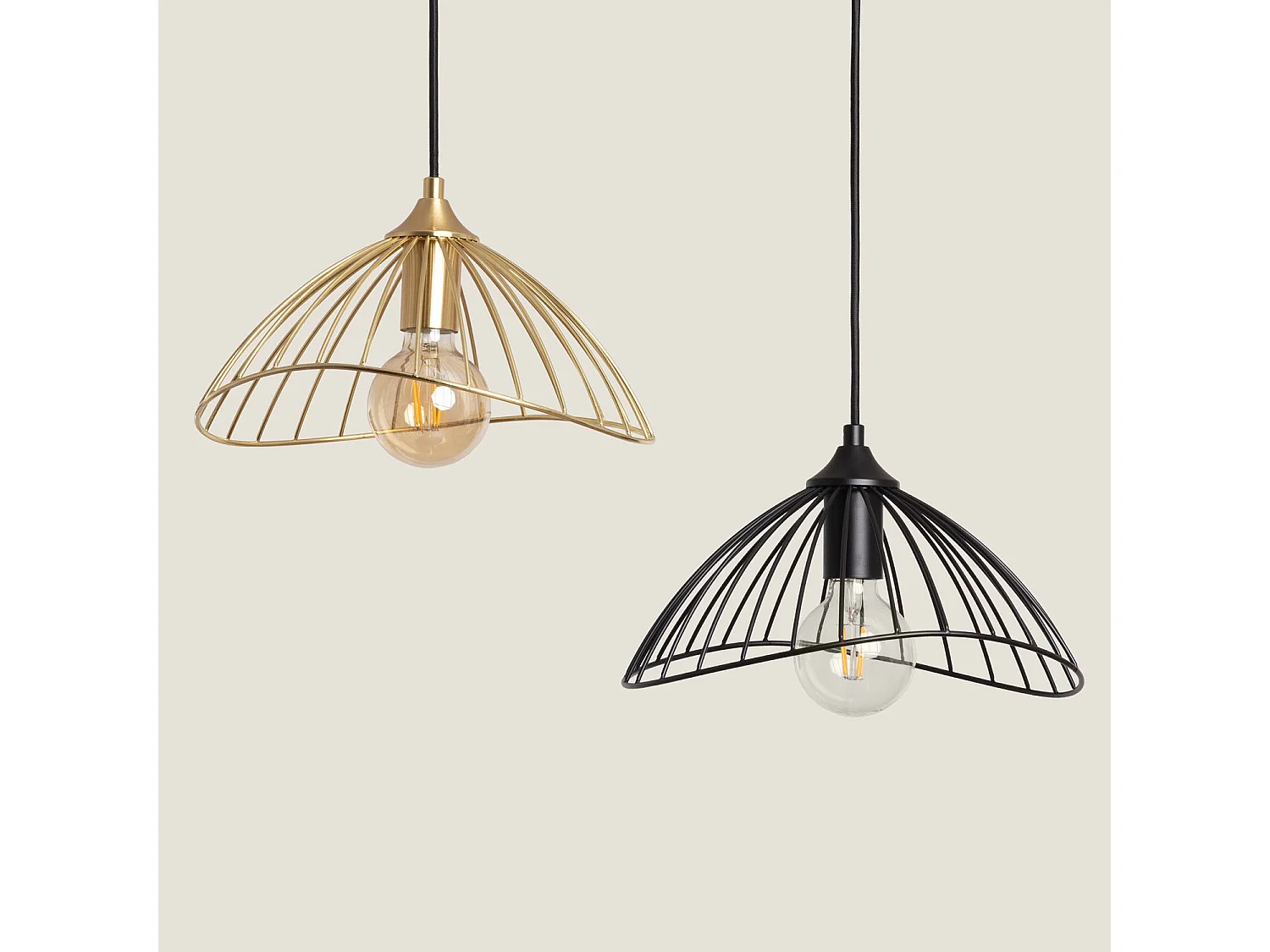 Suspension Métal Kibanda Alfarb  Doré