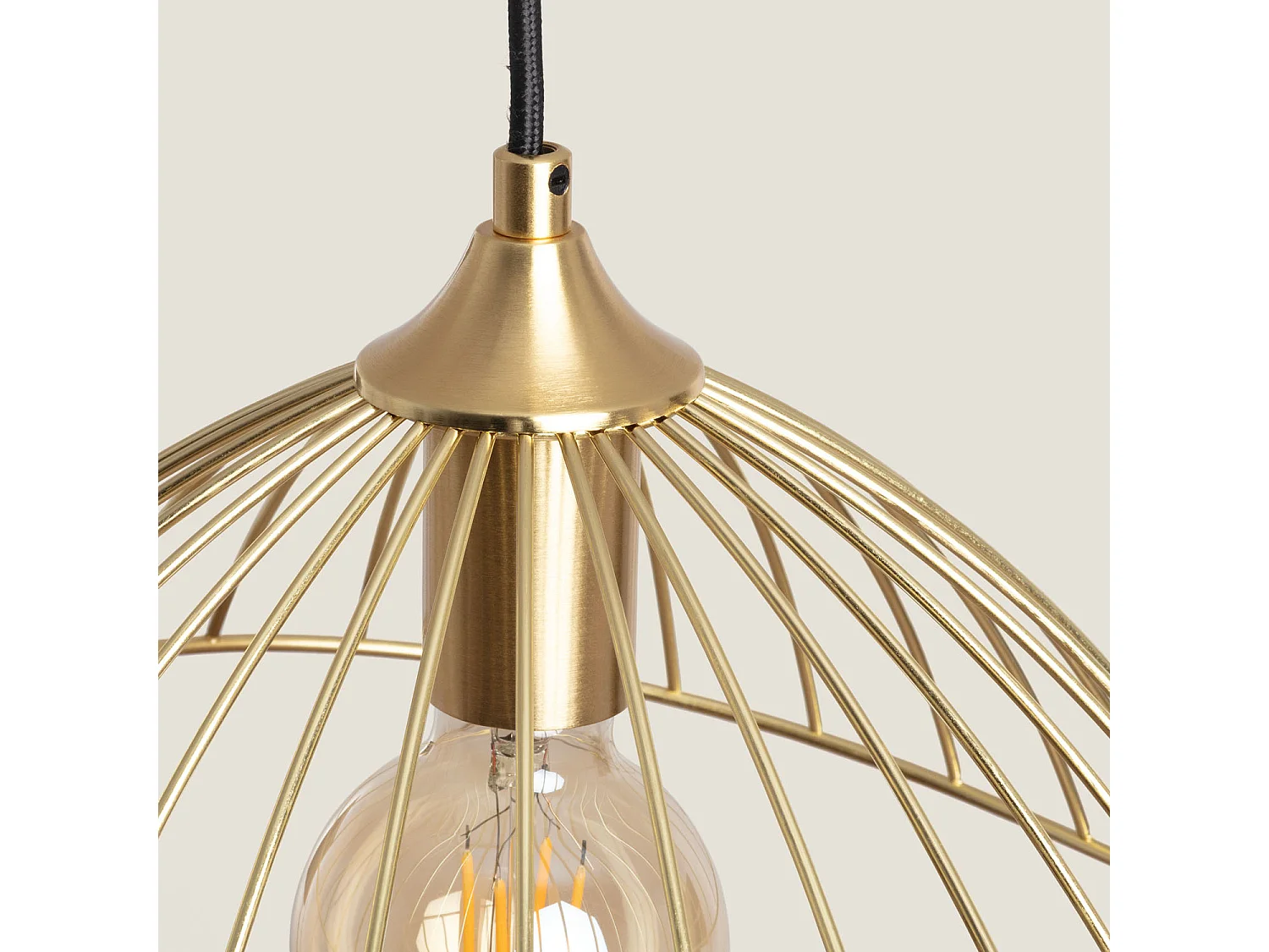 Suspension Métal Kibanda Alfarb  Doré