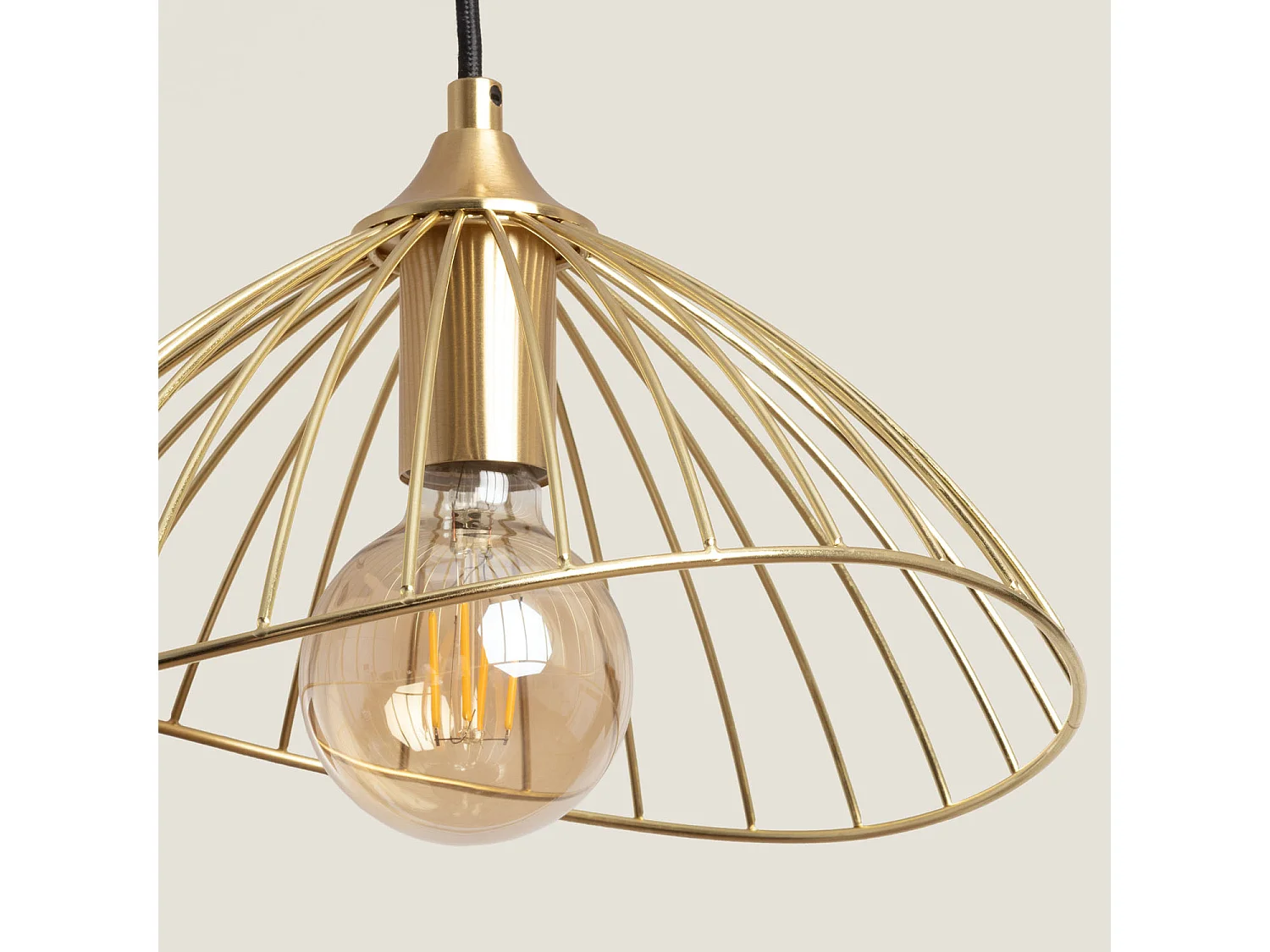 Suspension Métal Kibanda Alfarb  Doré