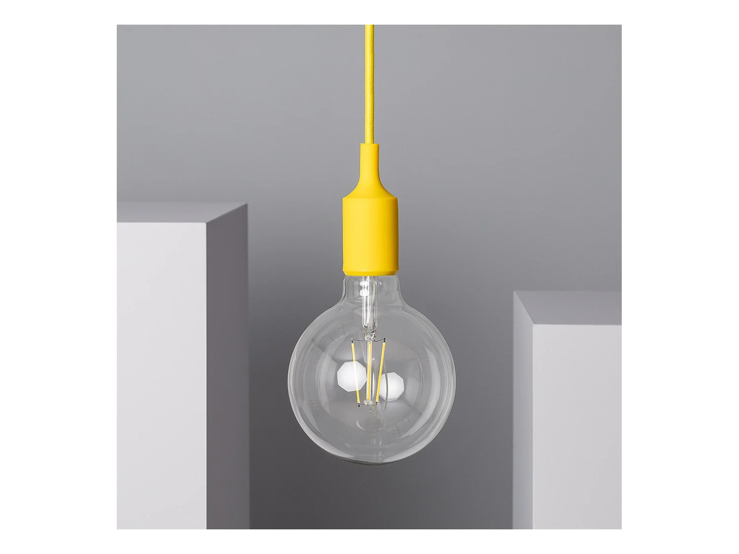 Lámpara Colgante Rubik Amarillo