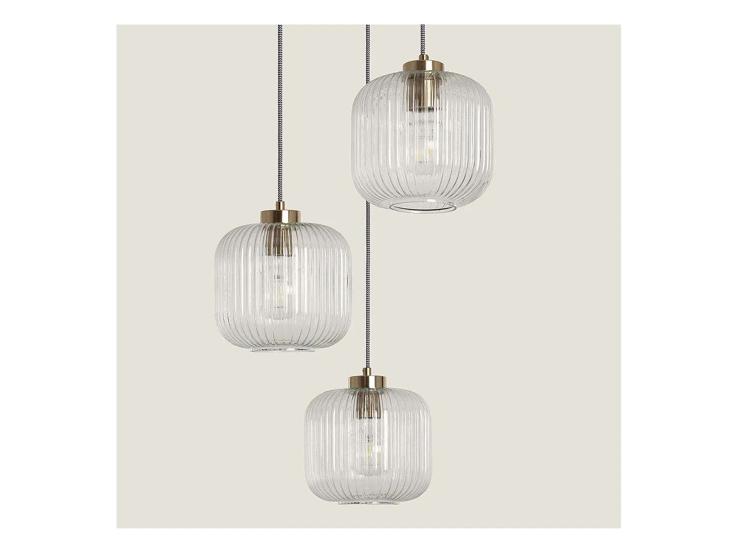 Suspension Verre Tri Wilde Transparent