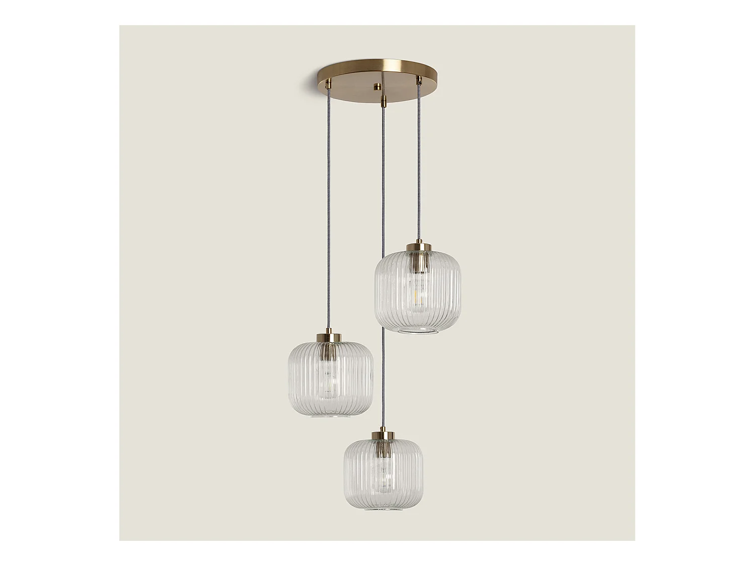 Suspension Verre Tri Wilde Transparent