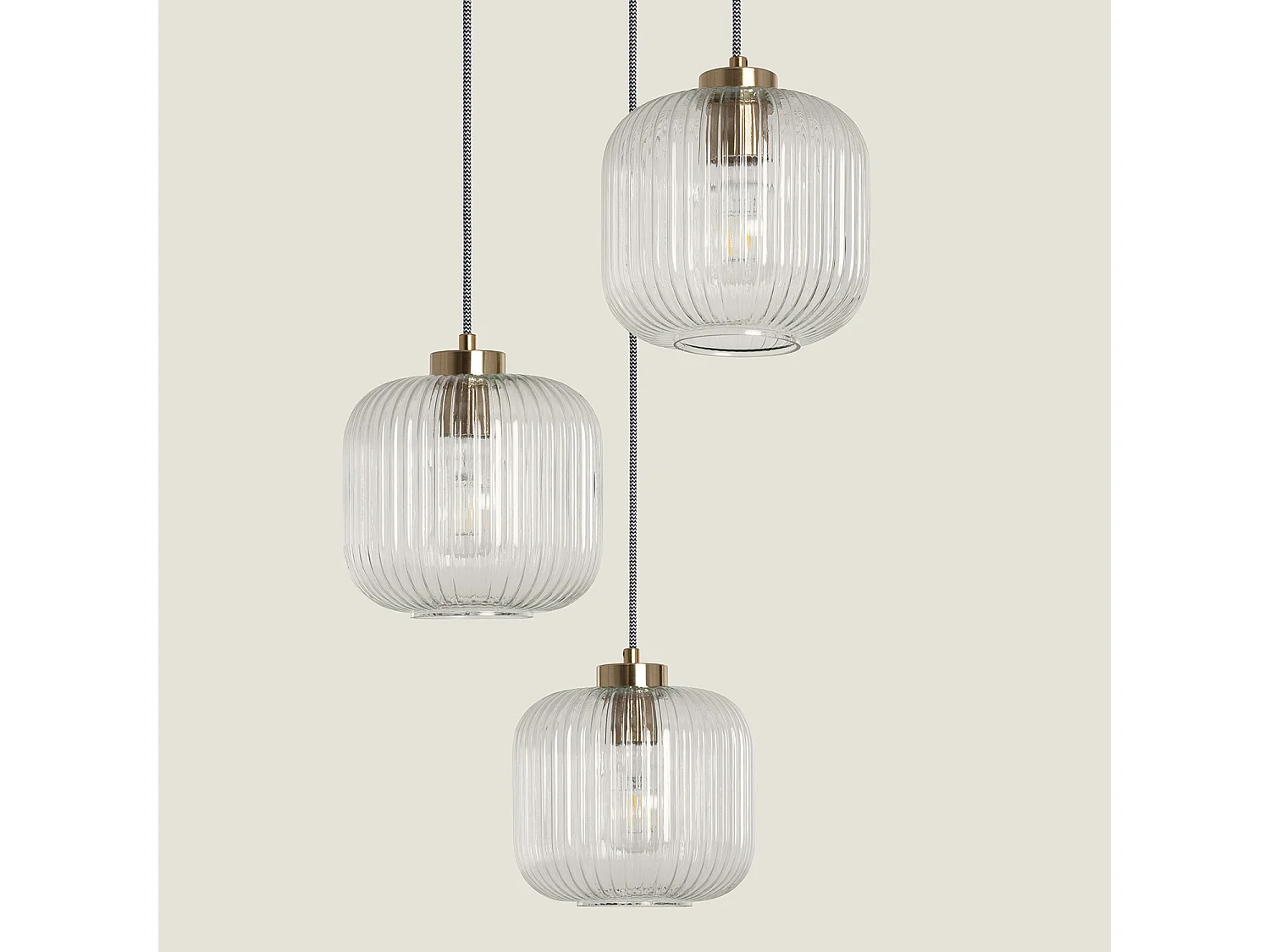 Lámpara Colgante Cristal Tri Wilde Transparente