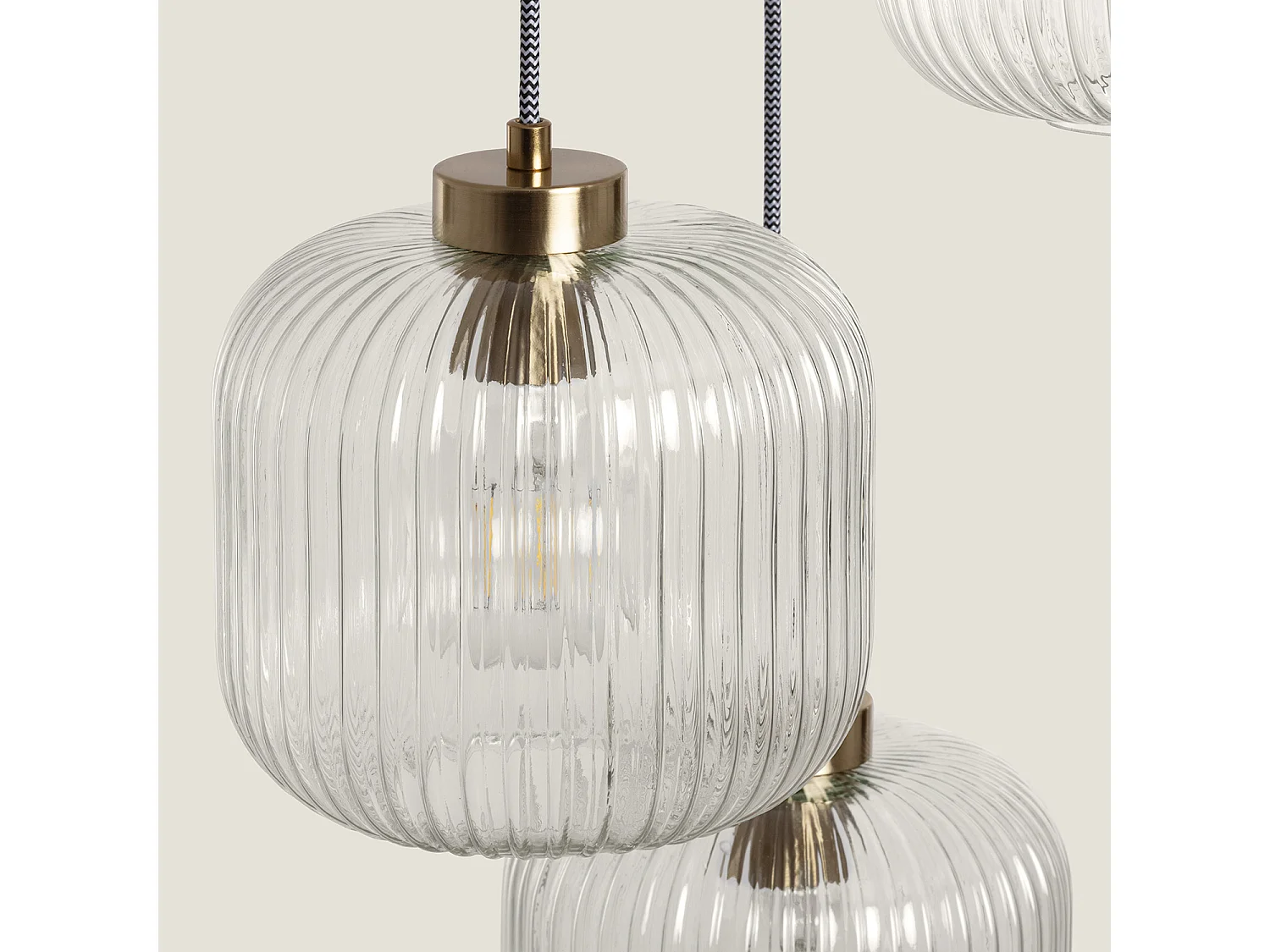 Lámpara Colgante Cristal Tri Wilde Transparente