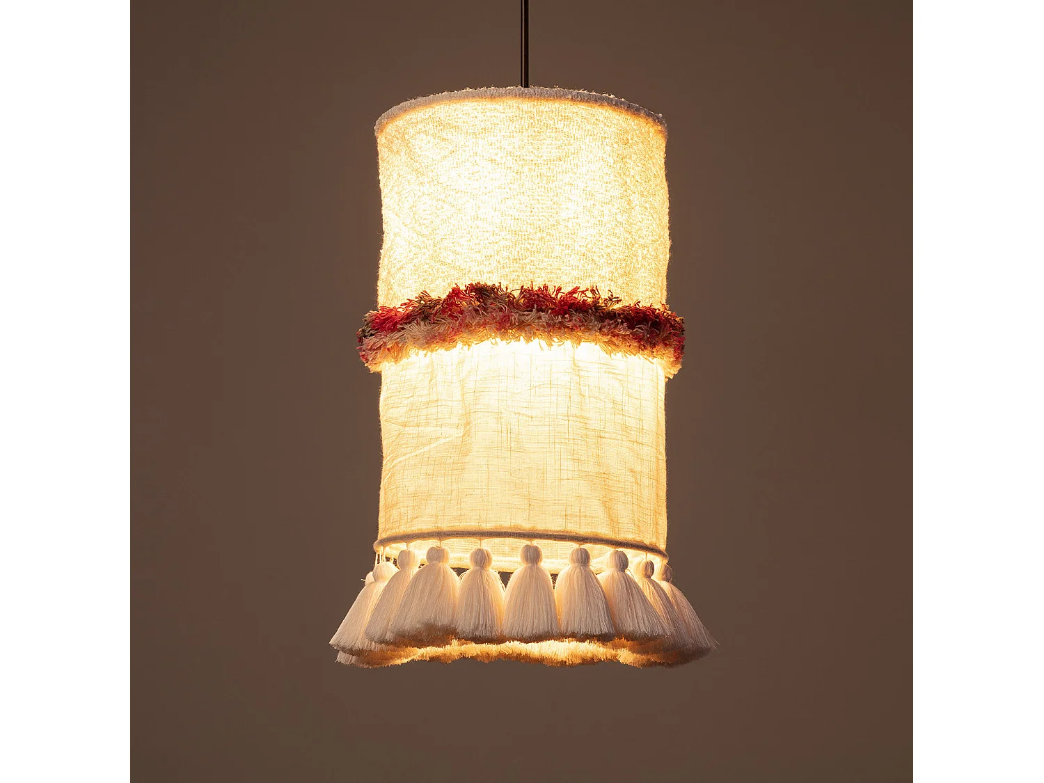 Suspension Coton Haida  Blanc cassé