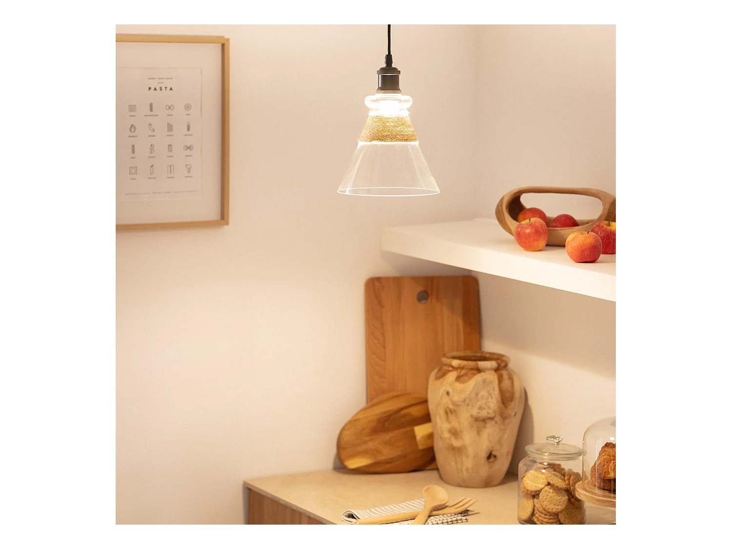 Suspension Verre Royesa Noir