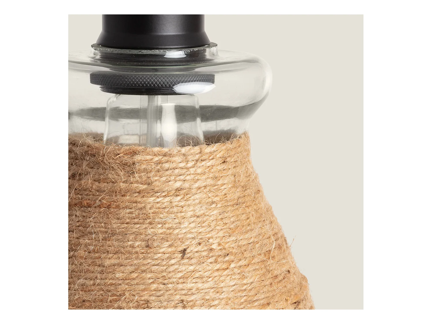 Suspension Verre Royesa Noir