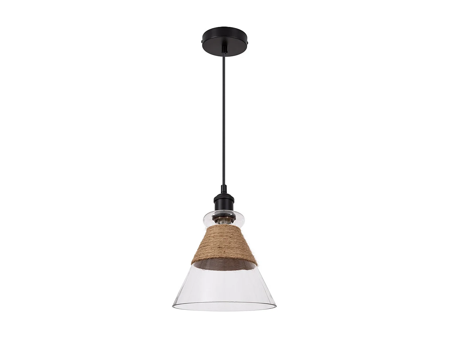 Suspension Verre Royesa Noir