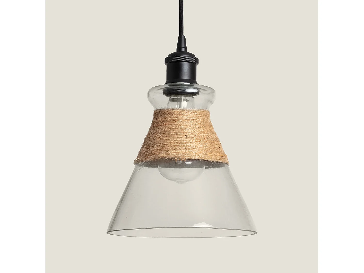 Suspension Verre Royesa Noir