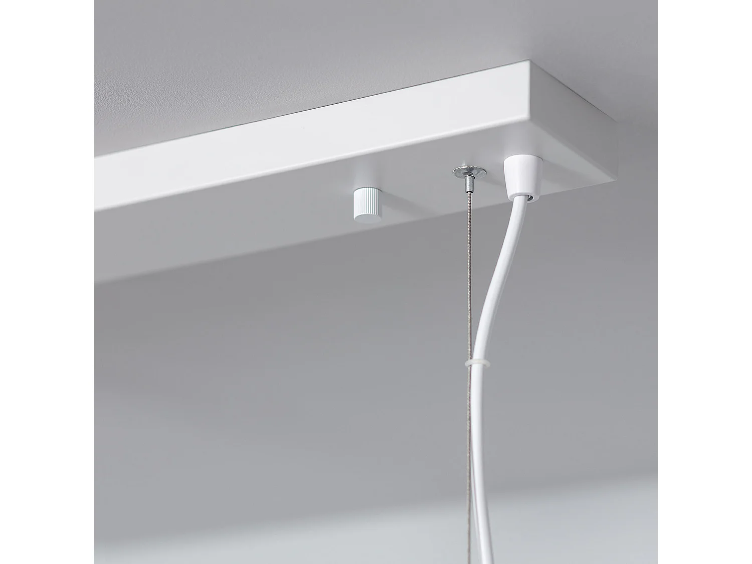 Suspension Métal et Bois Yagis Blanc