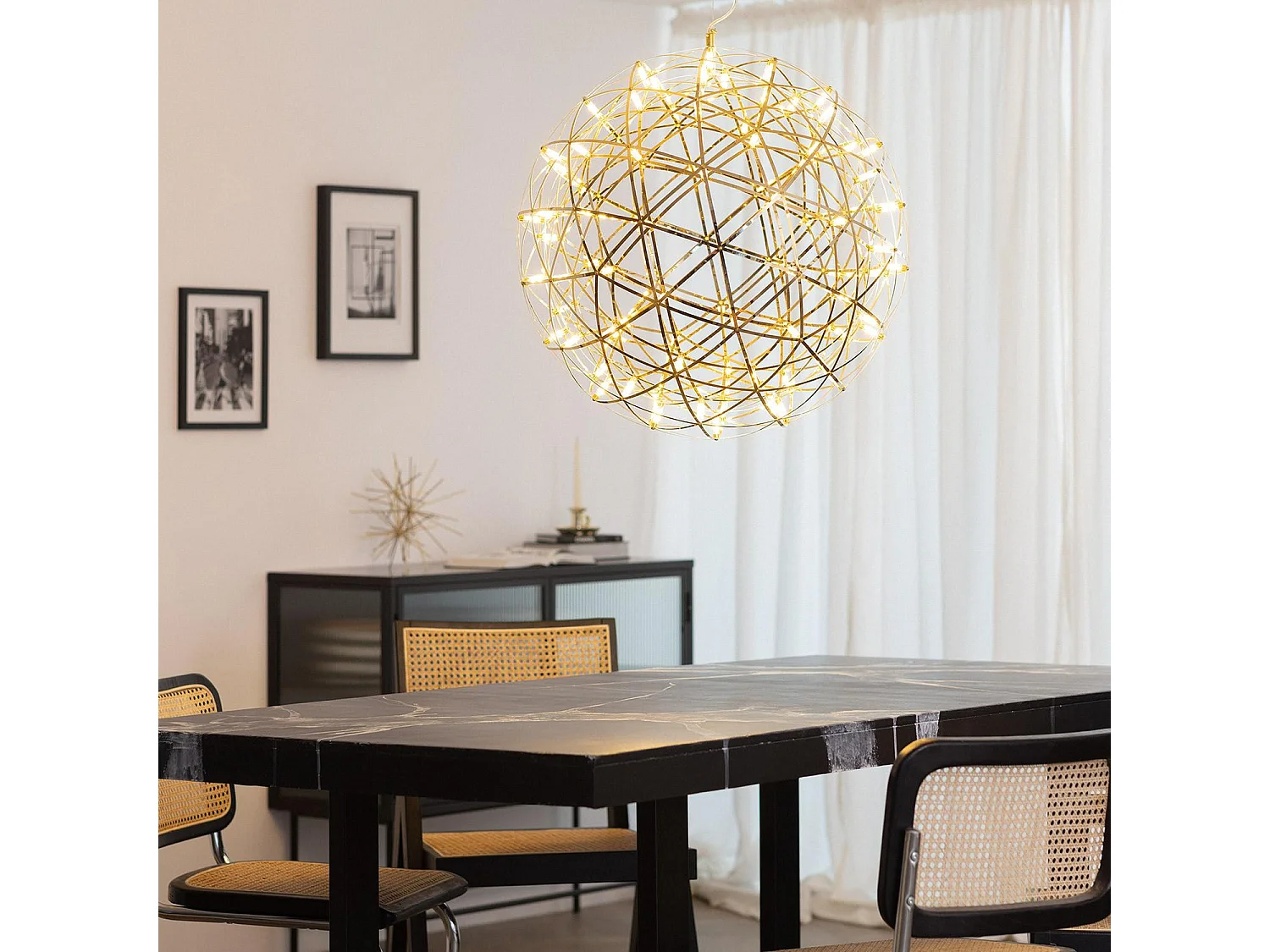 Lámpara Colgante LED 37 W Aluminio Gloria Ø700 mm