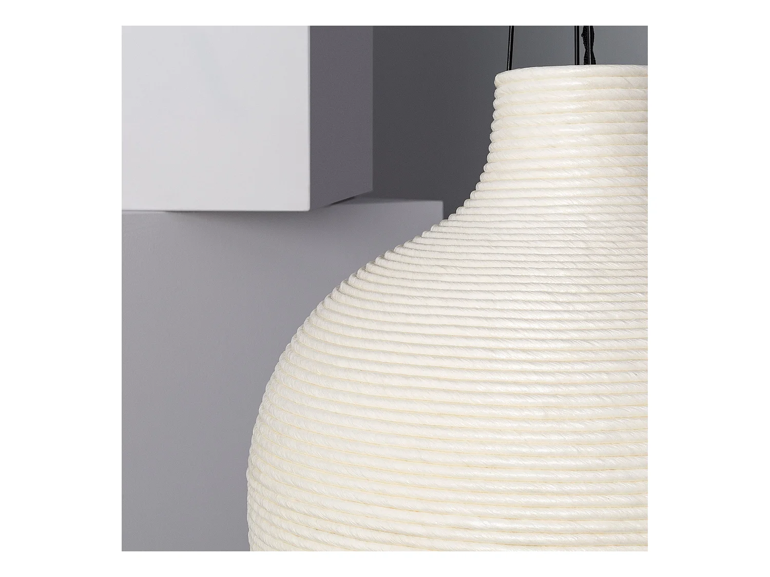 Suspension Papier Tressé Chisa Ivoire