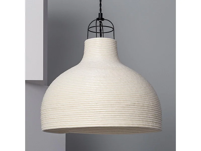 Suspension Papier Tressé Chisa Ivoire