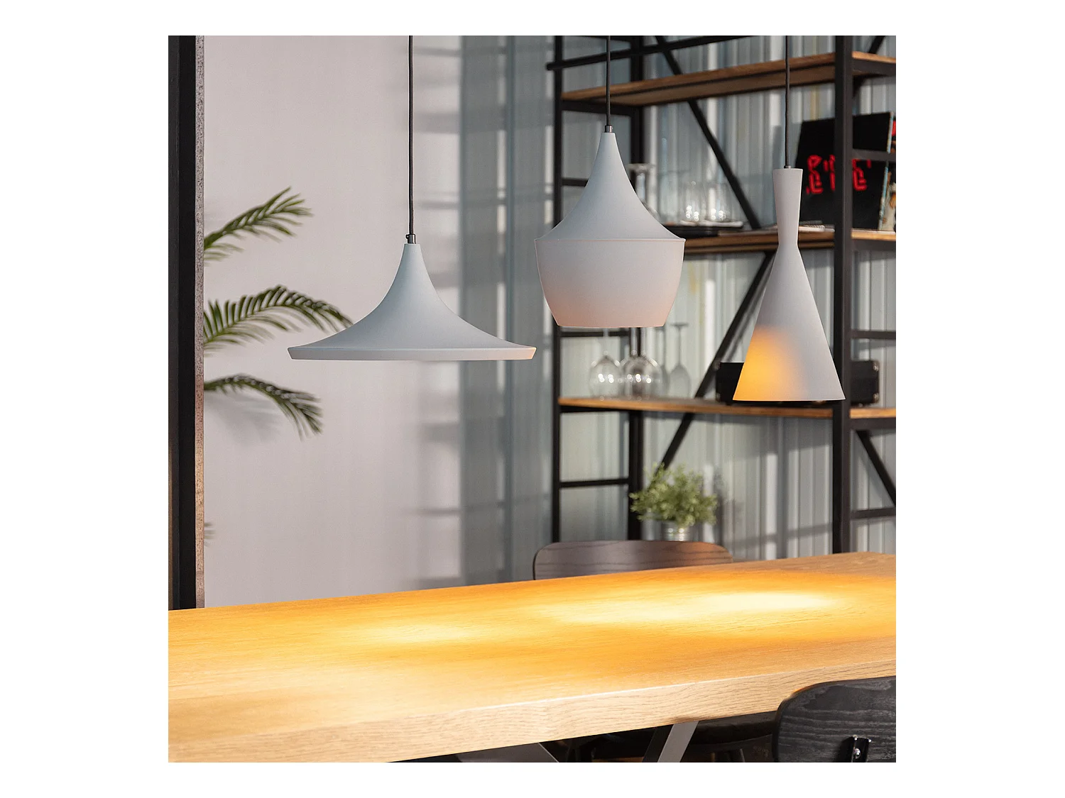 Suspension Métal Presley Gris