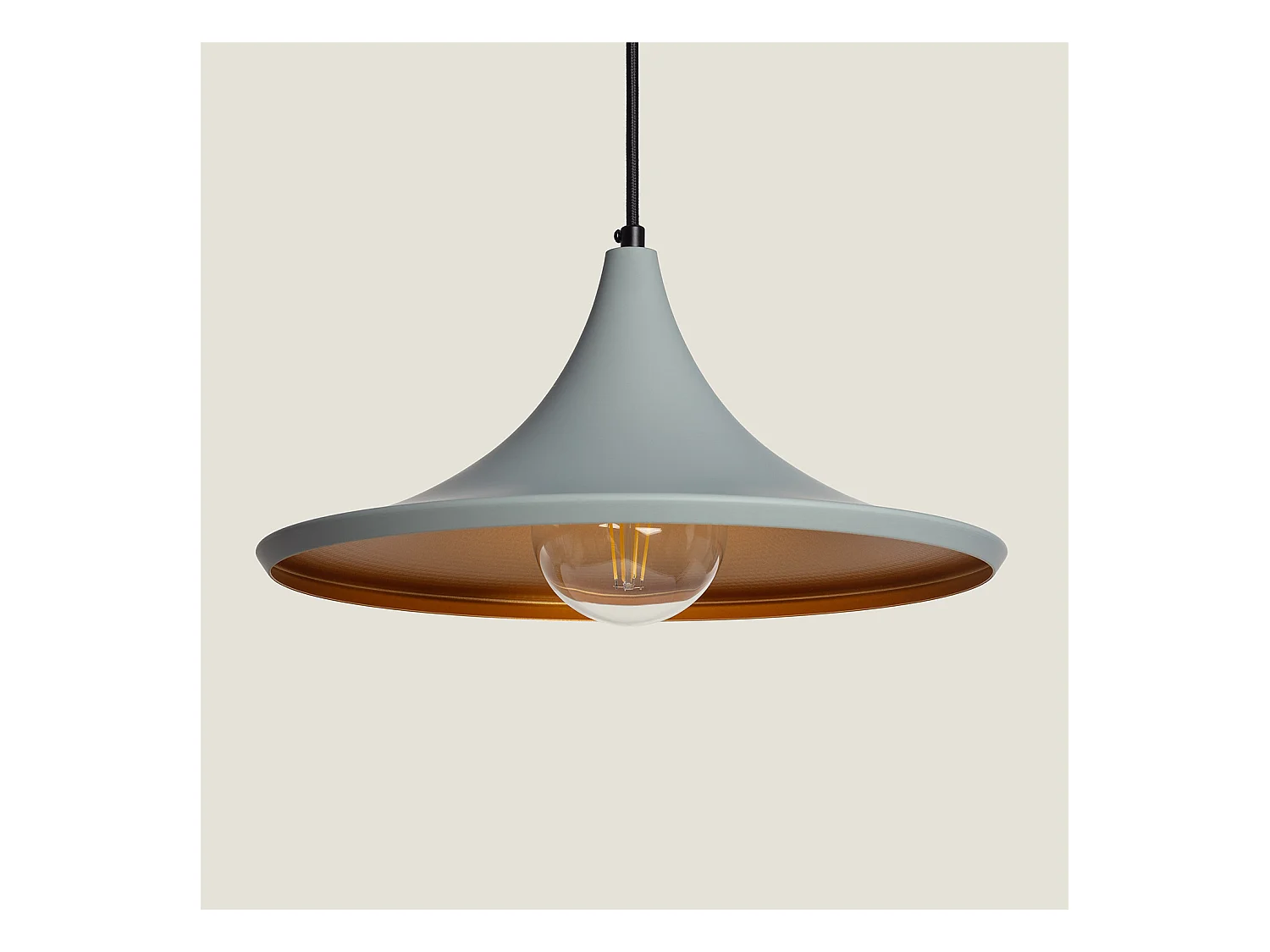 Suspension Métal Presley Gris