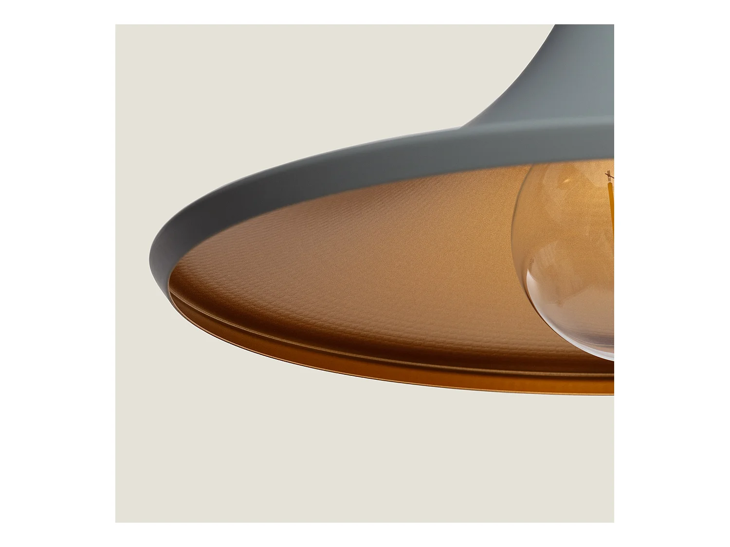 Suspension Métal Presley Gris