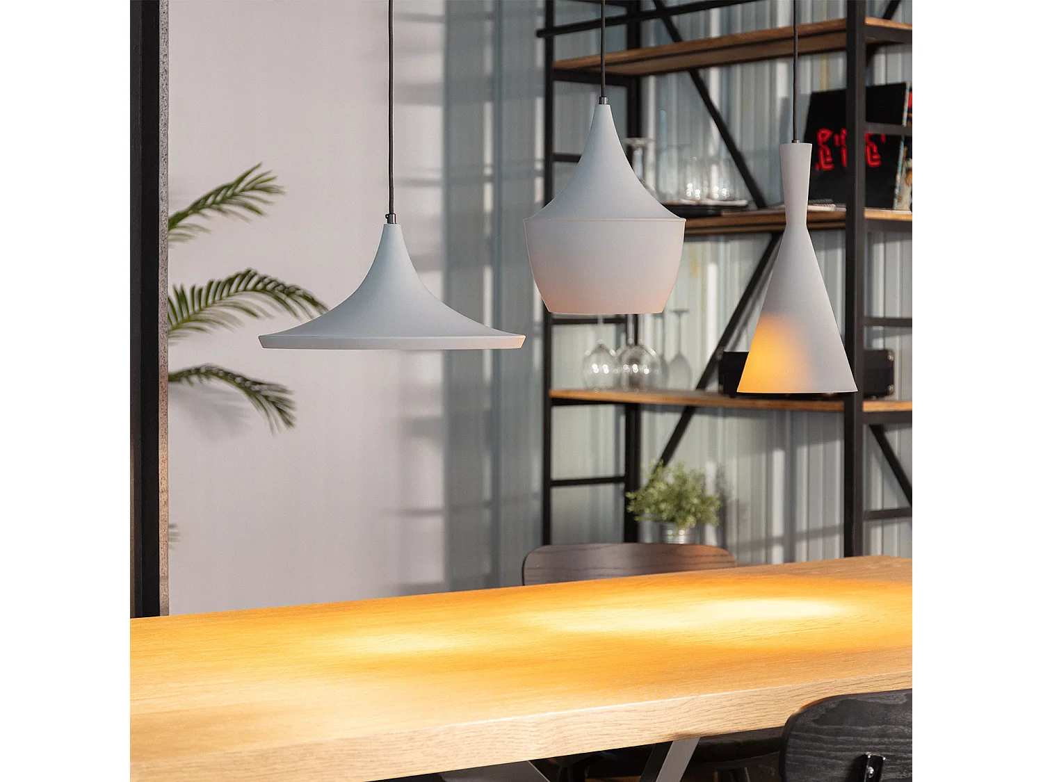 Lámpara Colgante Metal Tri Presley Gris