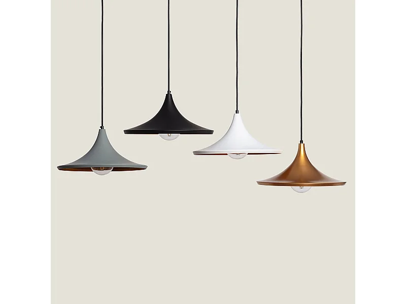 Suspension Métal Presley Gris