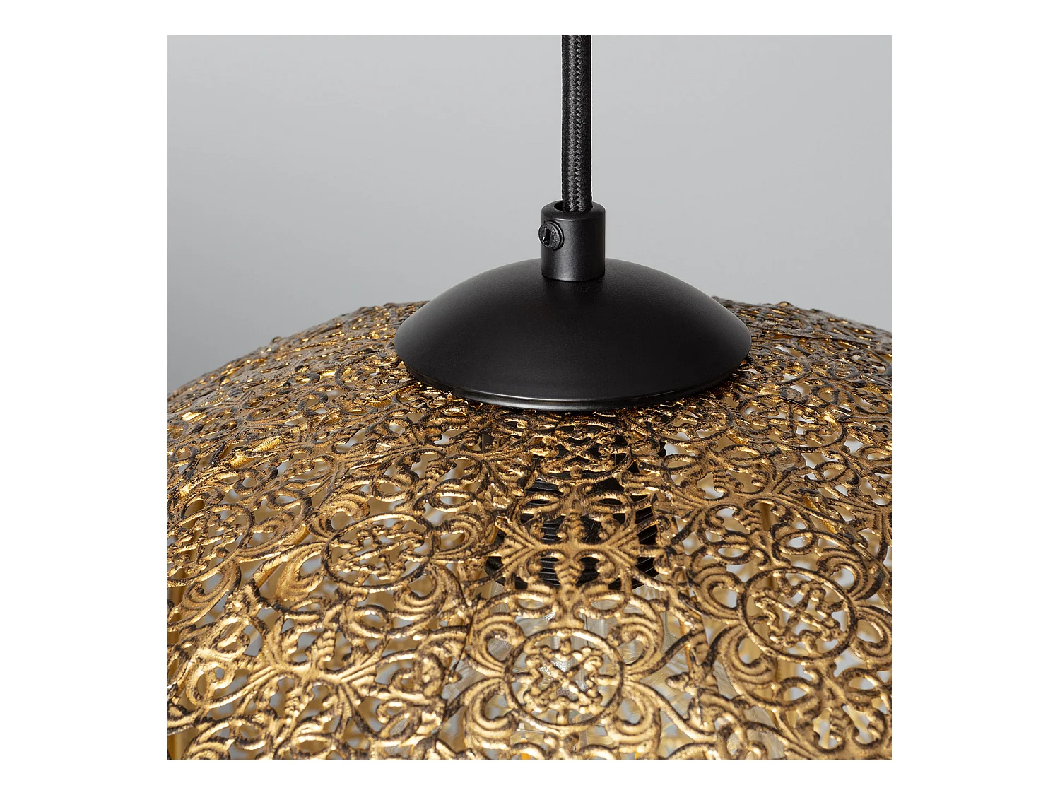 Lampada a Sospensione in Metallo Aerba Oro