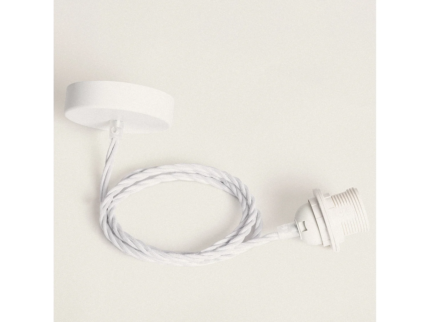 Suspension Bambou Dao Do  Blanc tressé