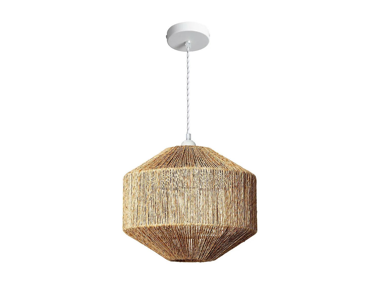 Suspension Jute Calliope ILUZZIA Noir d’Extérieur