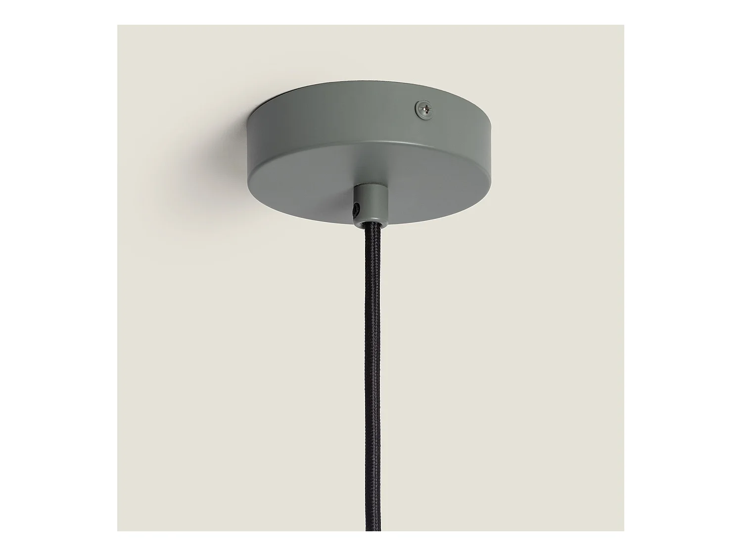 Lampada a Sospensione Metallo e Legno Wawak Verde Celadon