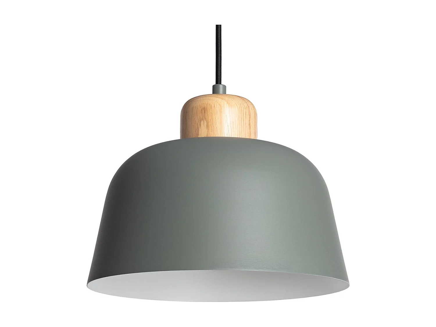 Lampada a Sospensione Metallo e Legno Wawak Verde Celadon