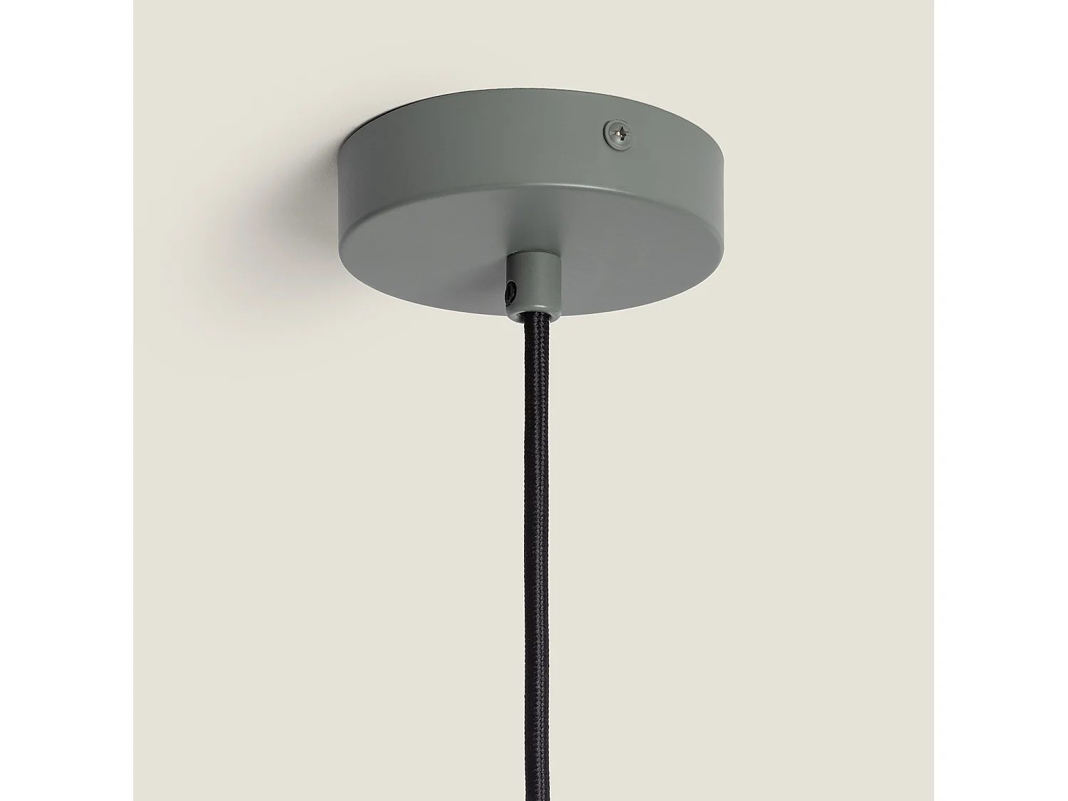 Lampada a Sospensione Metallo e Legno Wawak Verde Celadon