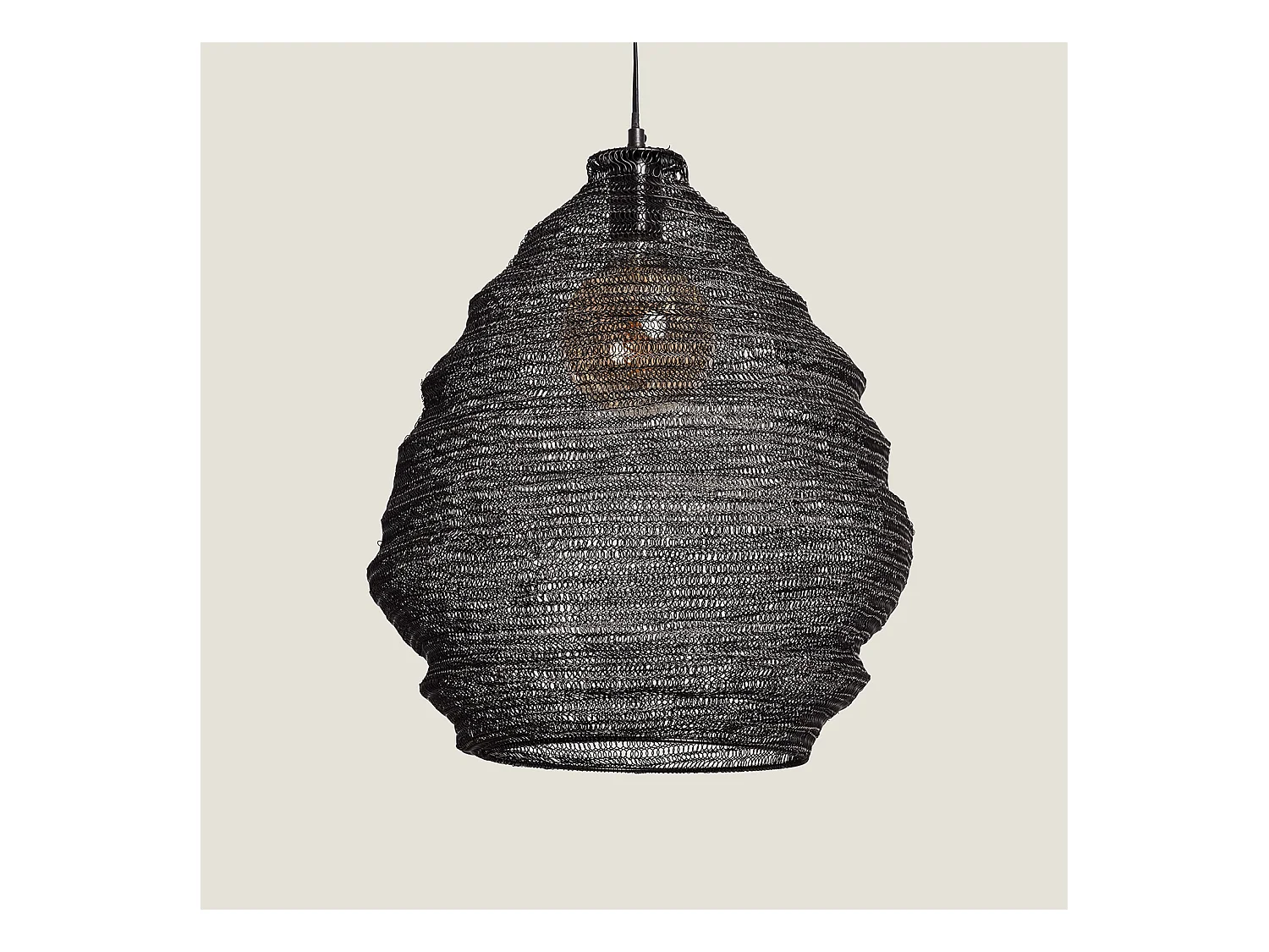 Lámpara Colgante Metal Milos L Plateado