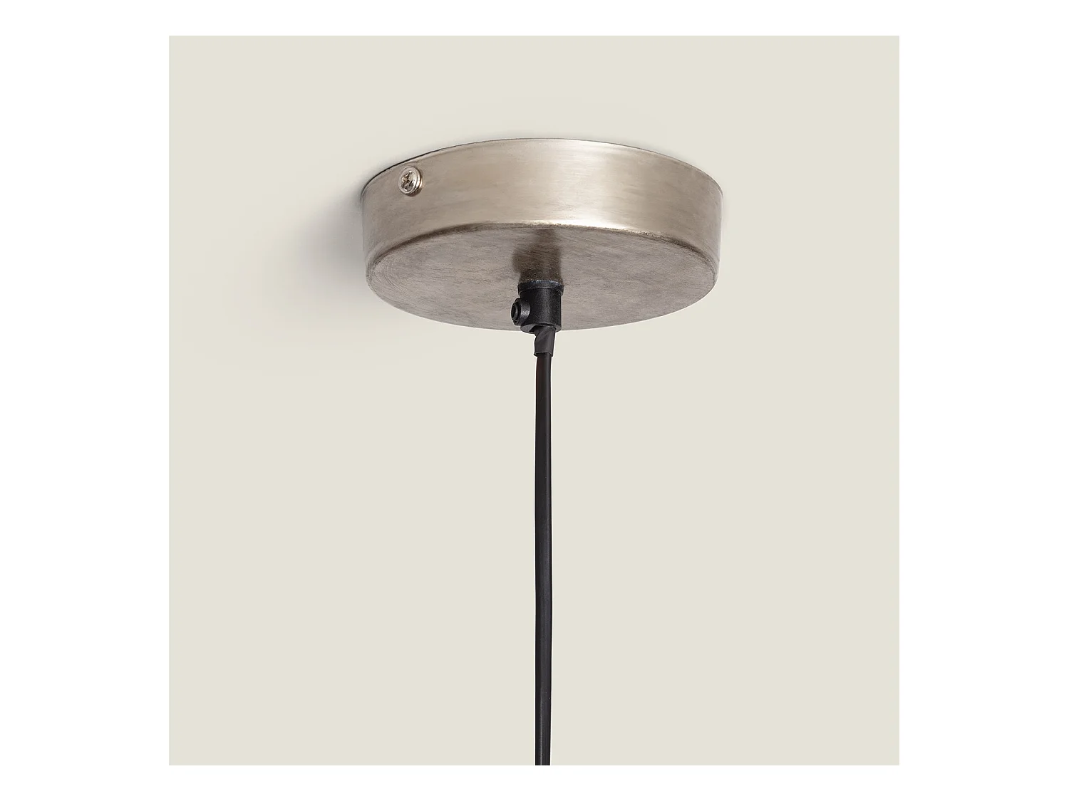 Lámpara Colgante Metal Milos L Plateado