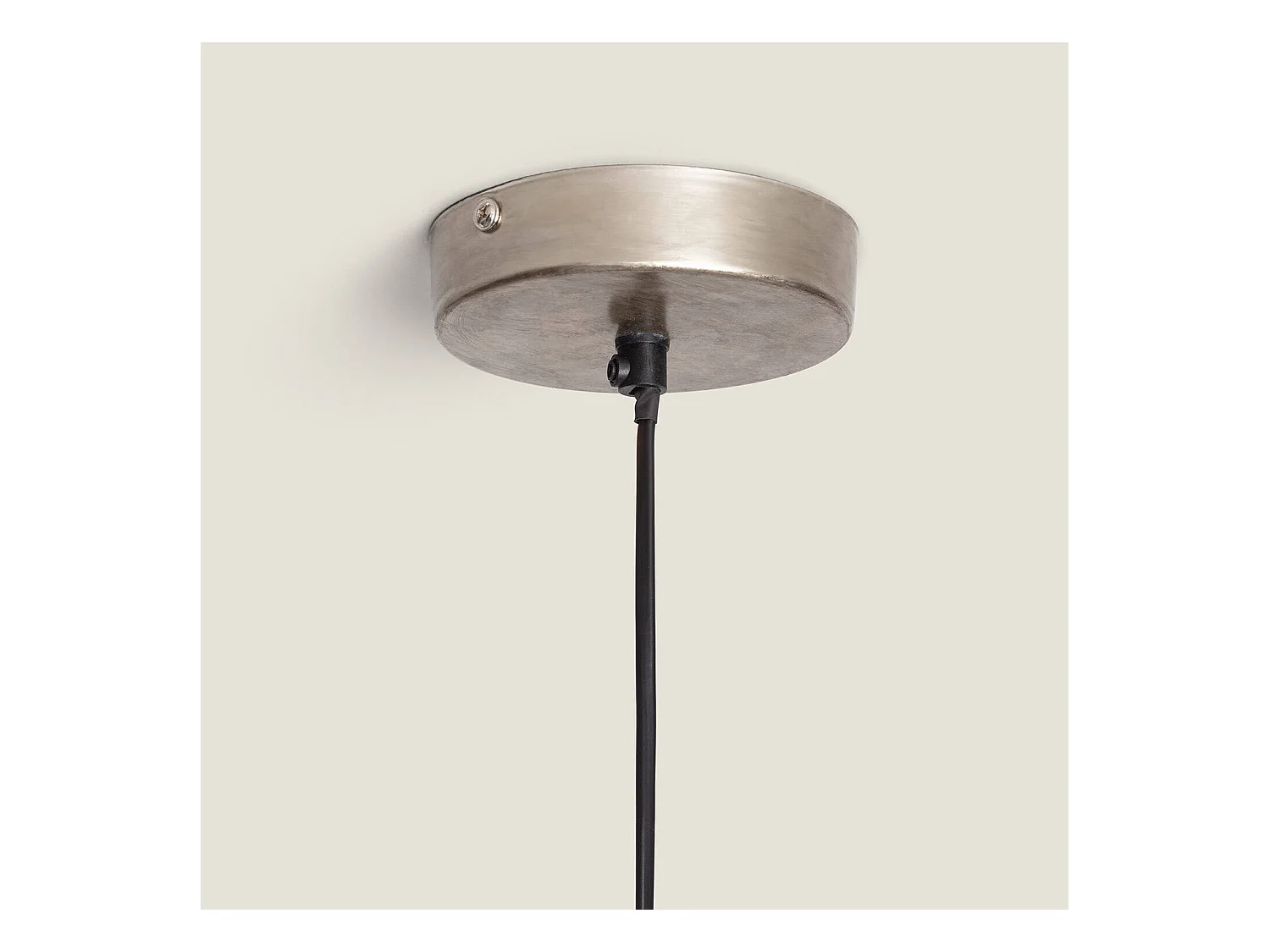 Lámpara Colgante Metal Milos L Plateado