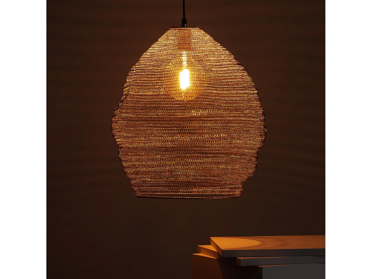 Suspension Métal Milos  Argent