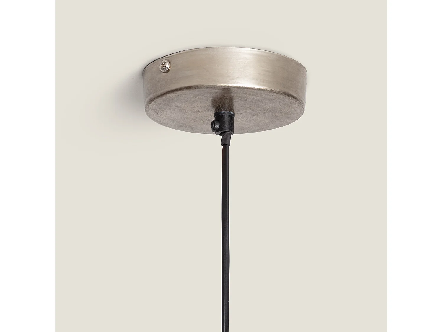 Lámpara Colgante Metal Milos L Plateado