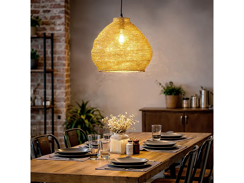 Suspension Métal Milos  Argent