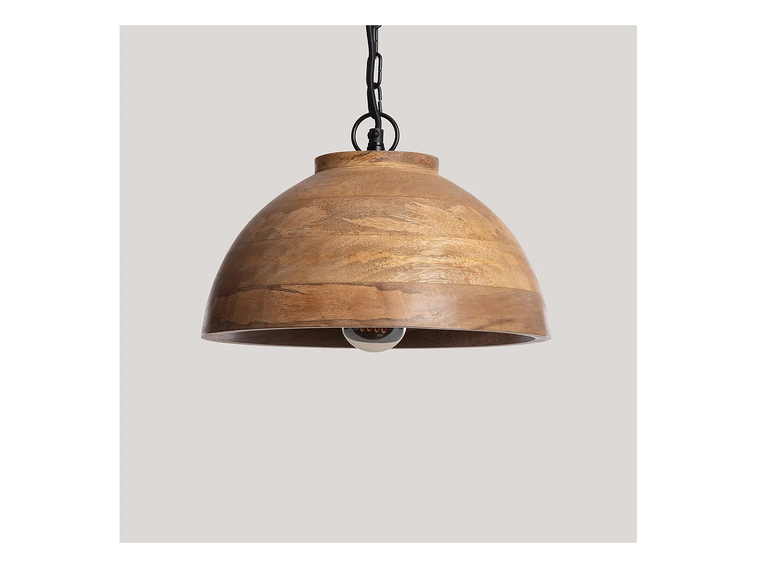 Lámpara Colgante Madera Zeil Naisha S ILUZZIA Marrón