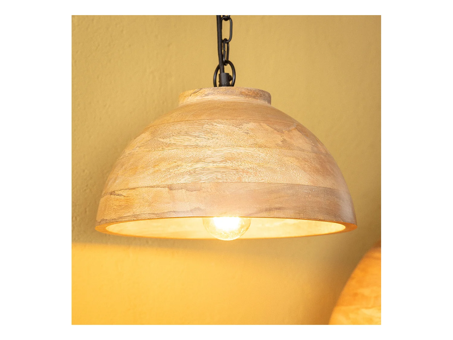 Lámpara Colgante Madera Zeil Naisha S ILUZZIA Marrón