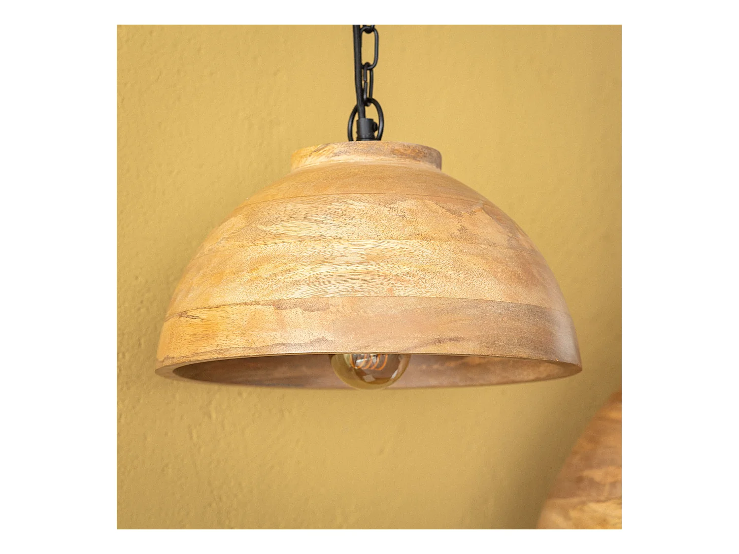 Lámpara Colgante Madera Zeil Naisha S ILUZZIA Marrón