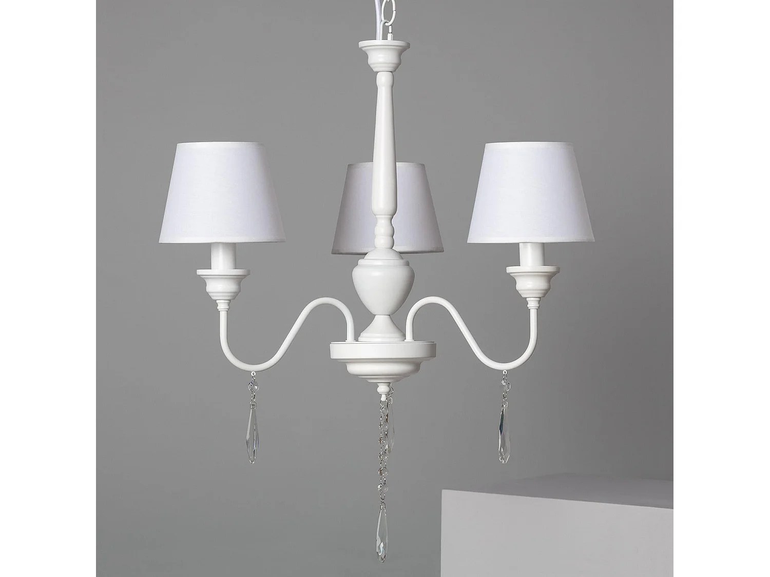 Lustre Métal et Tissus Zuri Brun