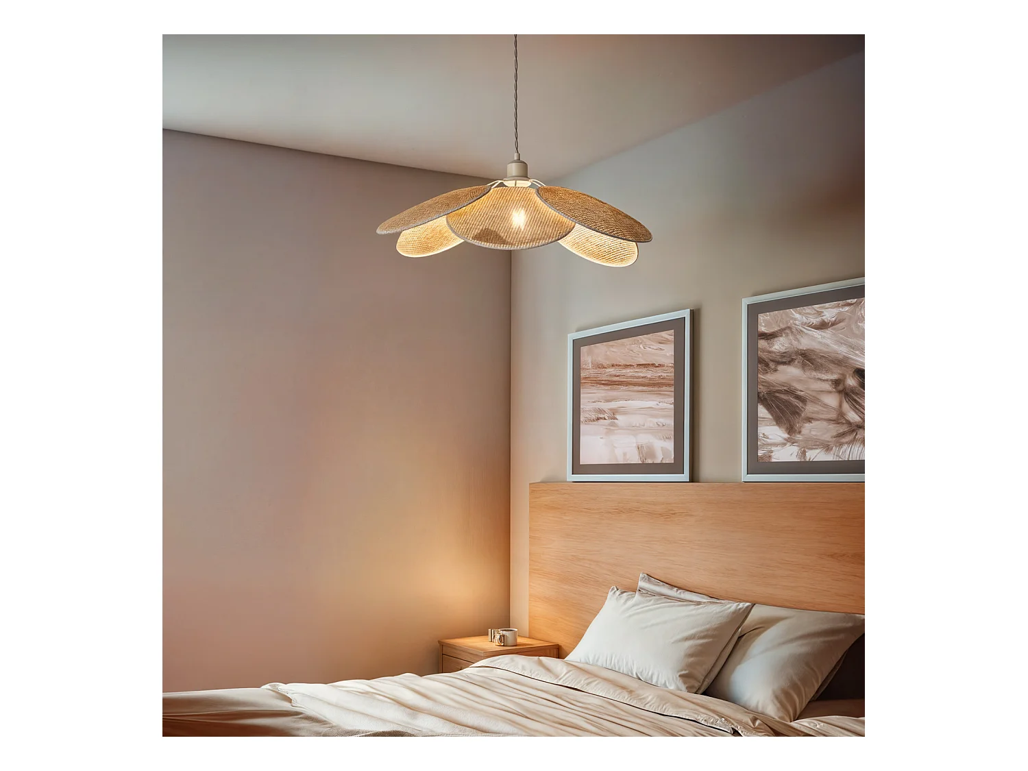 Lampada a Sospensione Rattan Nirvana Intrecciato Naturale