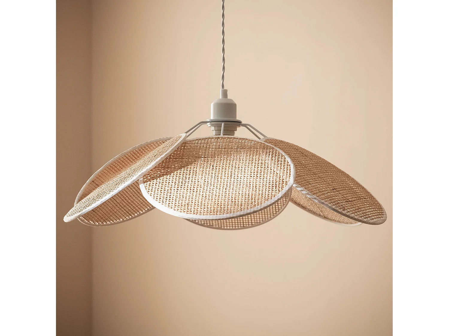 Suspension Rotin Nirvana Naturel tressé