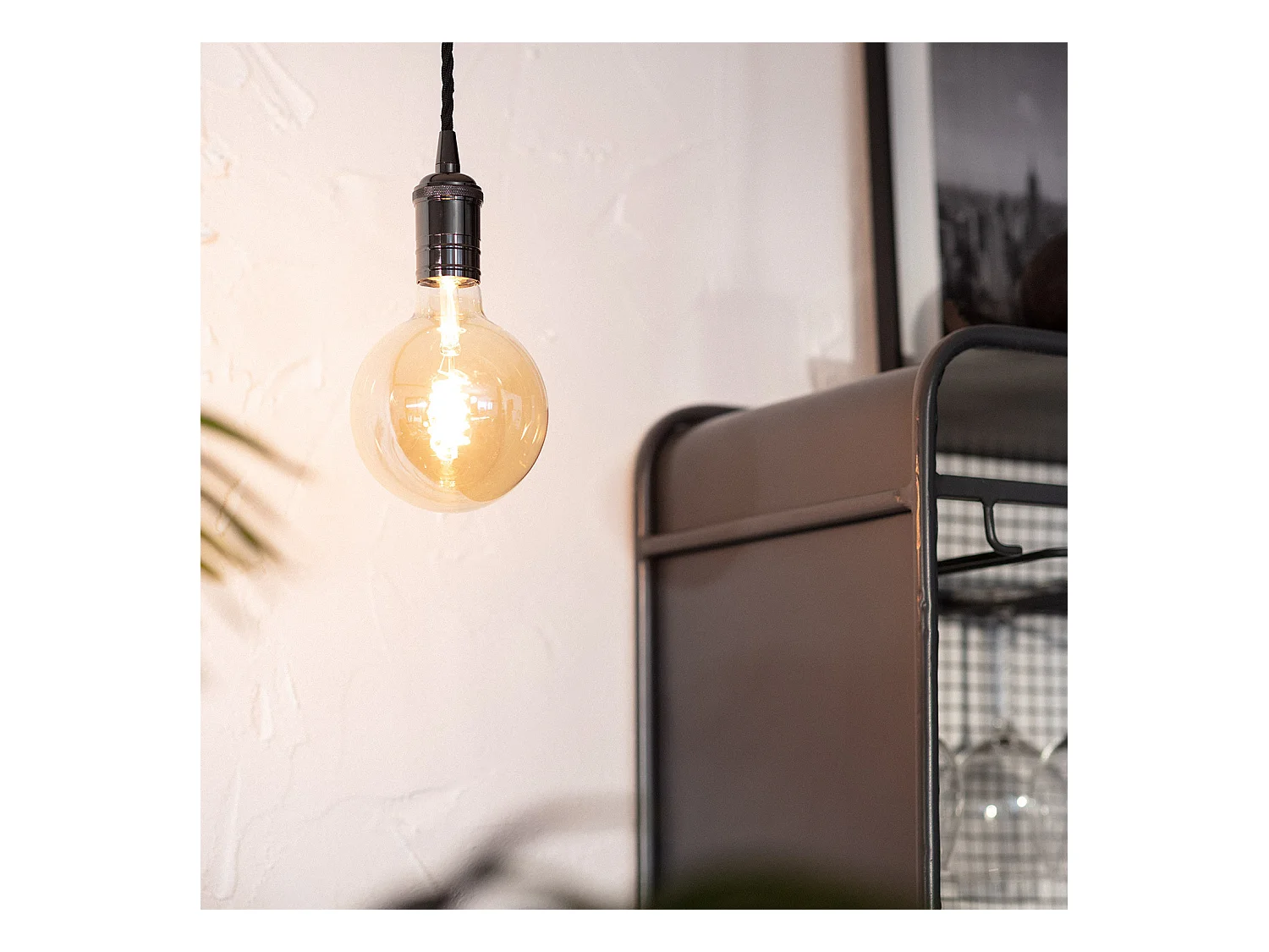 Suspension Métal Sinatra Noir