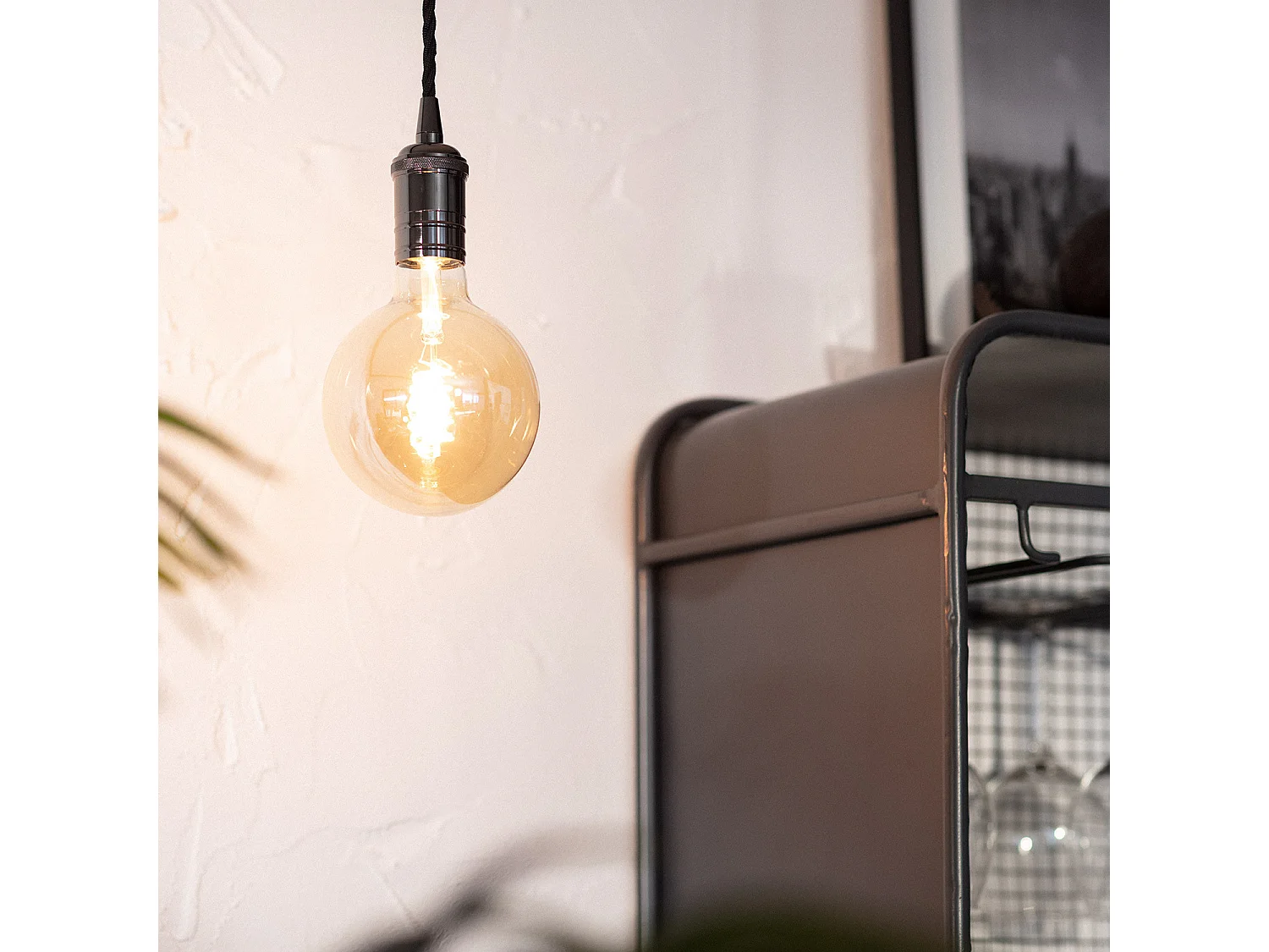 Suspension Métal Sinatra Noir