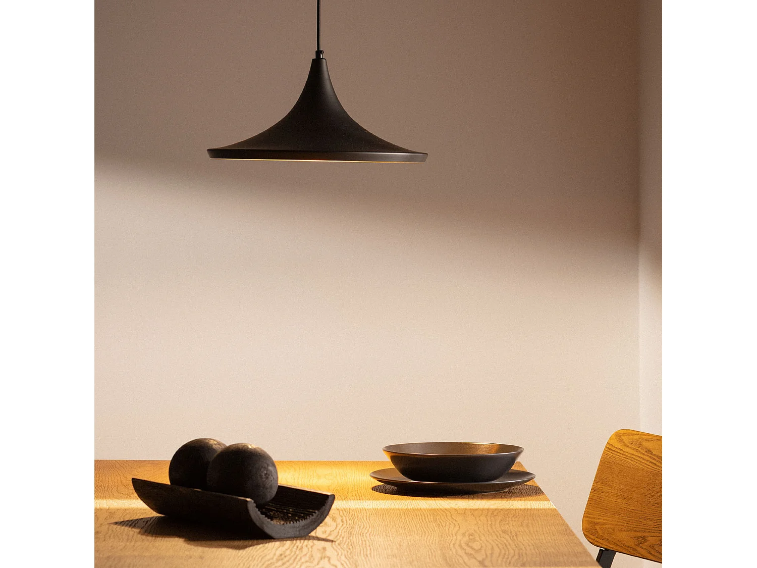 Lámpara Colgante Metal Tri Presley Dorado