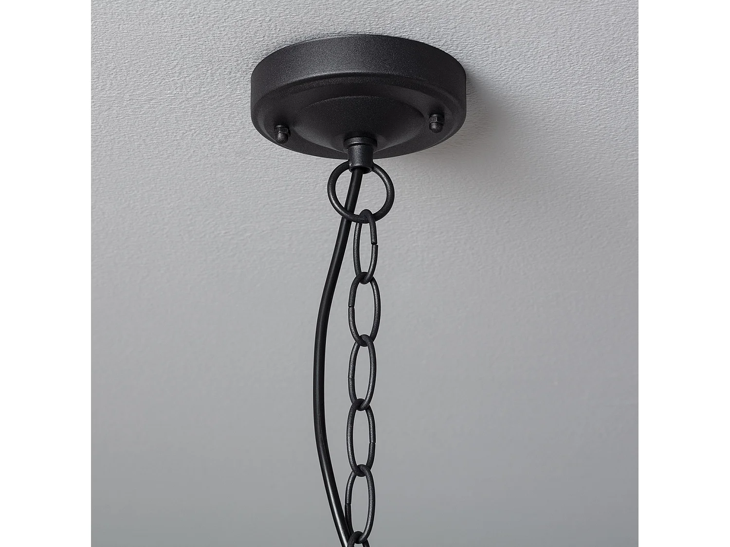 Suspension Extérieure Métal Valera  Noir