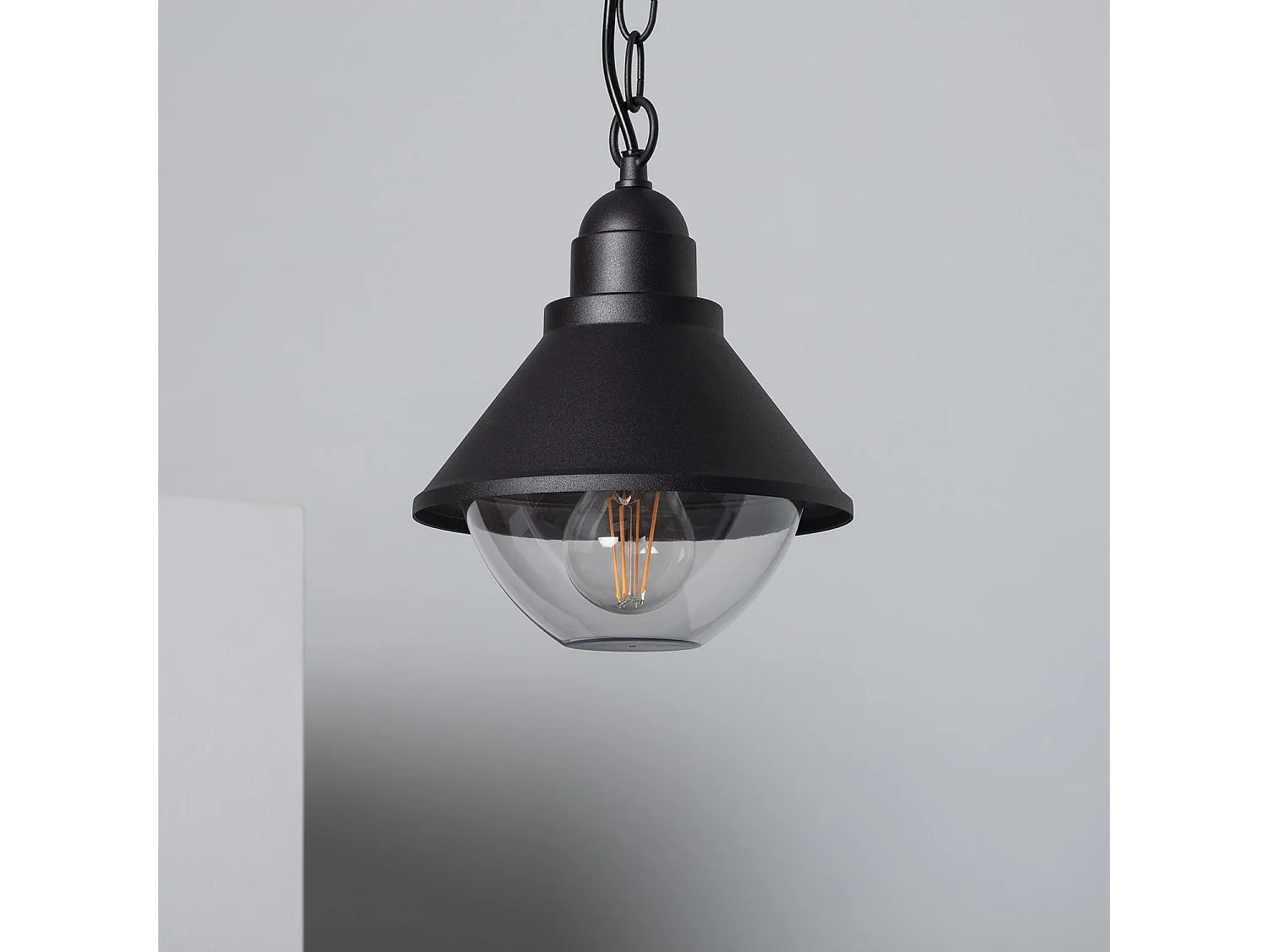 Suspension Extérieure Métal Valera  Noir