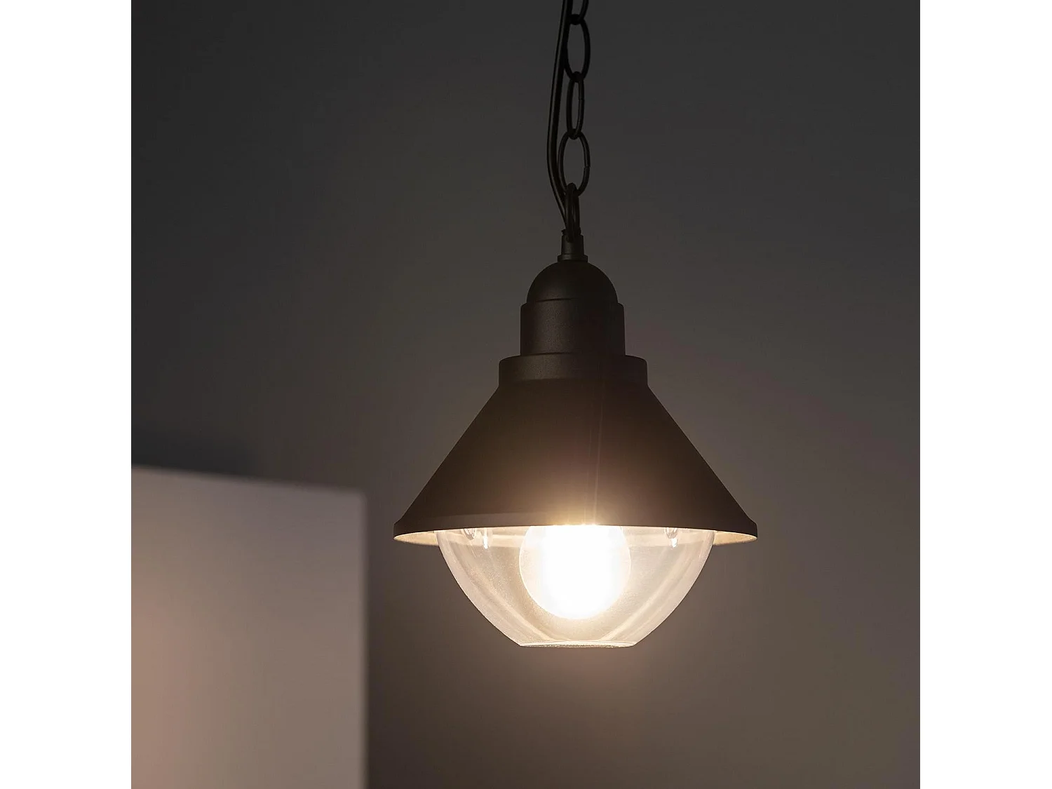 Suspension Extérieure Métal Valera  Noir