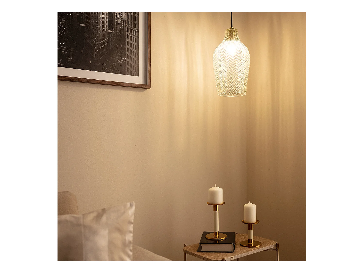 Lámpara Colgante Cristal Allende Transparente