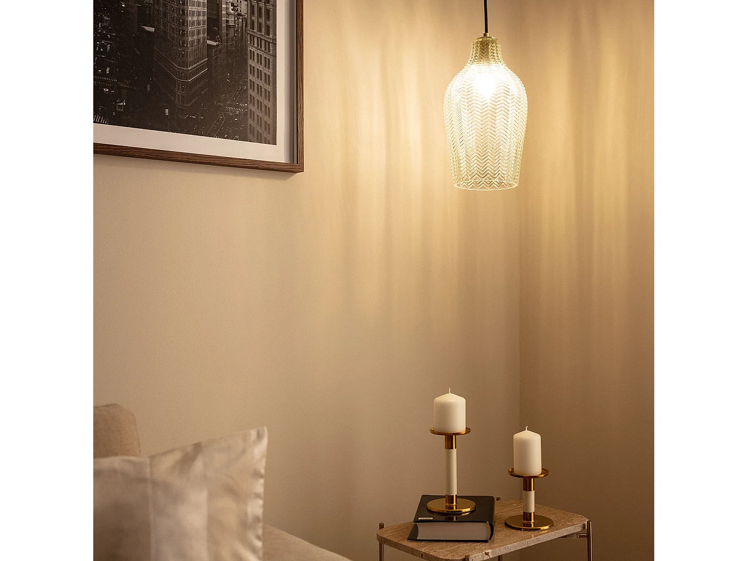 Suspension Verre Allende  Transparent