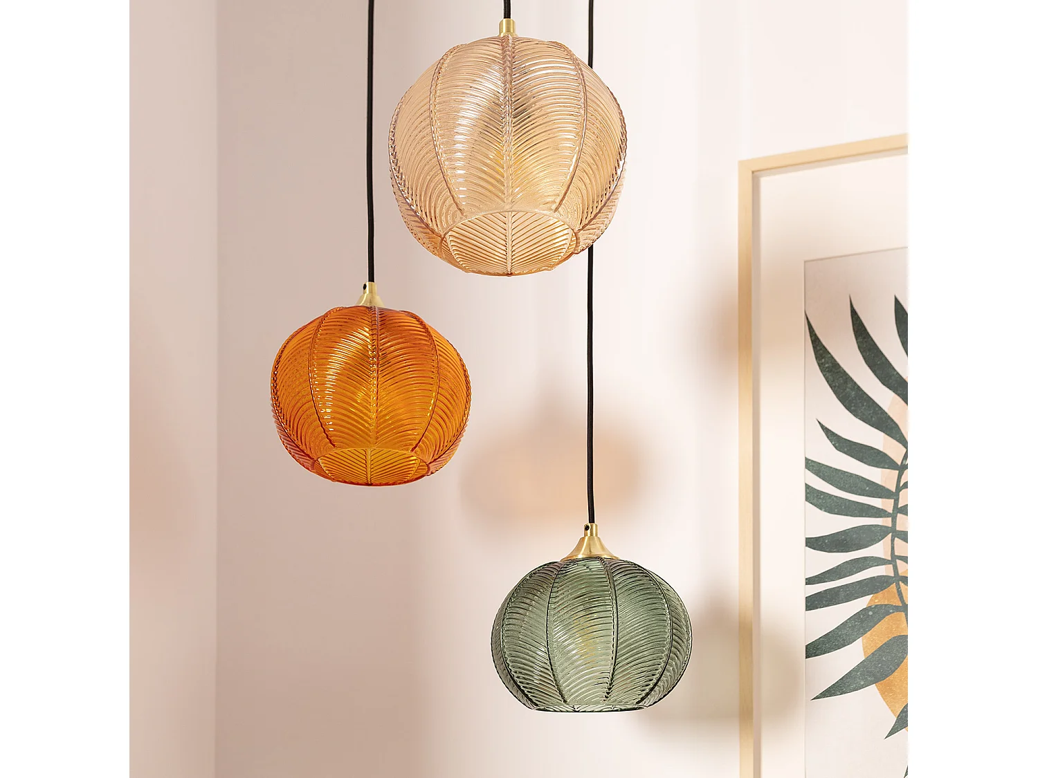 Suspension Verre Tri Klimt Multicolore